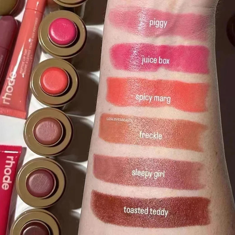 Pocket Blush Stick Lip and Cheek Hydrating Stick Natural Rouge Powder Blush Cream Lipstick Cheek Easy to Apply Color