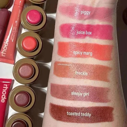 Pocket Blush Stick Lip and Cheek Hydrating Stick Natural Rouge Powder Blush Cream Lipstick Cheek Easy to Apply Color